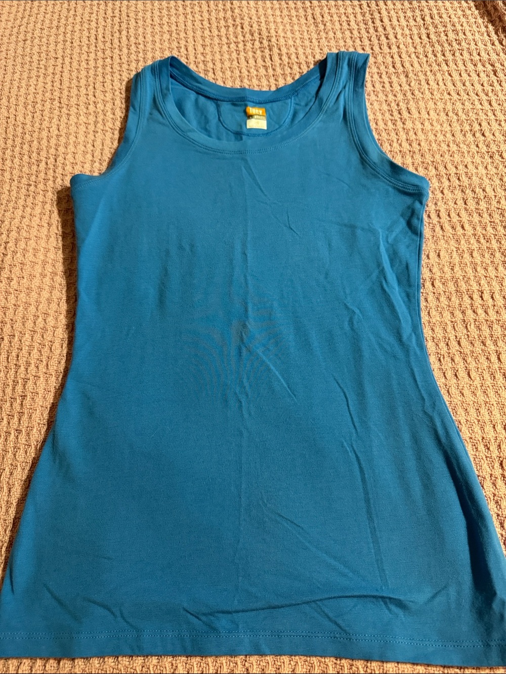 Lucy Blue Scoop Neck Tank Top